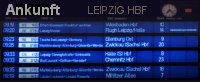 Leipzig HBF Fahrplantafel Ankunft