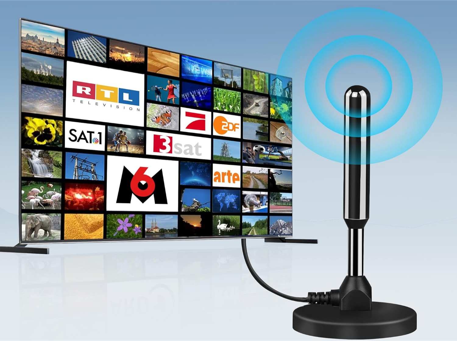 Foto: Moderner DVB-T2 Antenne