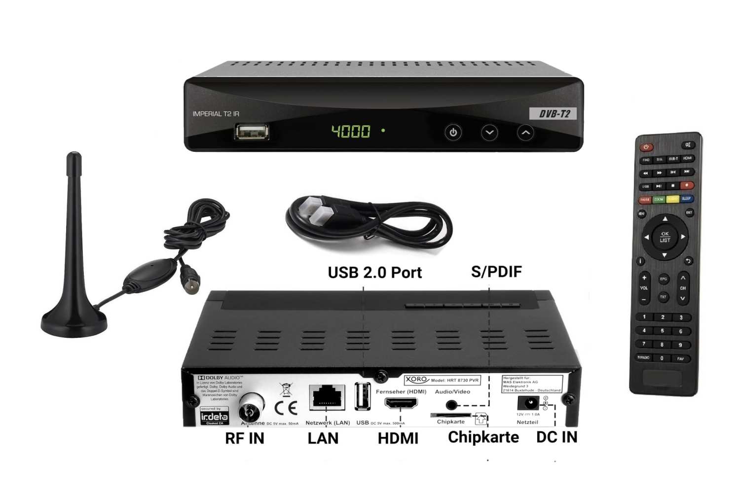 Foto: Moderner DVB-T2 Receiver