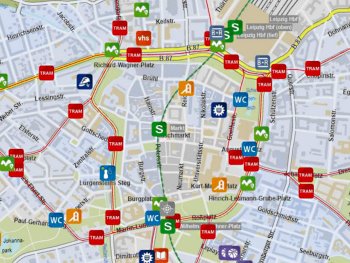 Stadtplan-Leipzig / Leipzig-Map: Hier finden Sie den detailierten Leipzig Stadtplan mit Stra�ensuche